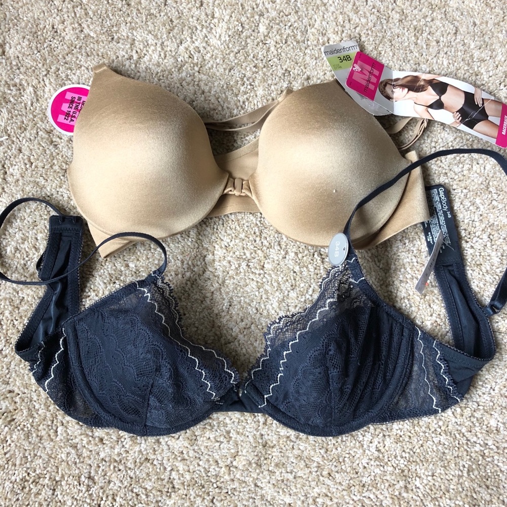 Maidenform and Gap Underwire Bras 34B
